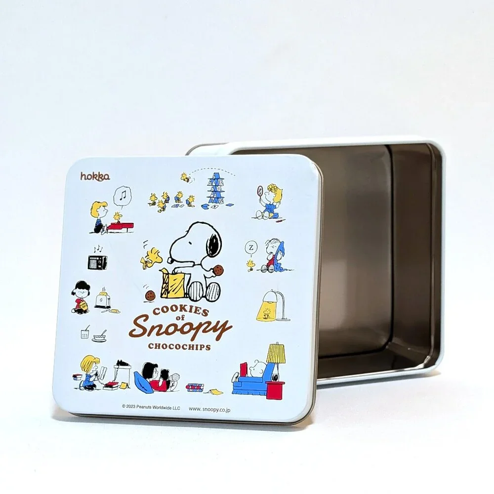 Hokka Snoopy Woodstock Peanuts Chocochips Cookies Tin 3.16oz/(90g) Tin Only